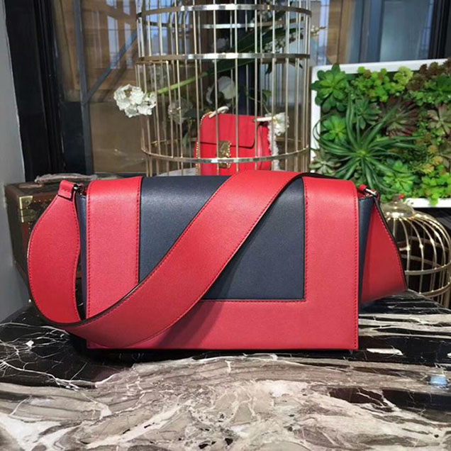 Celine Frame Bag 25cm Smooth Calfskin Pre-Fall 2017 Bag Collection Red Black
