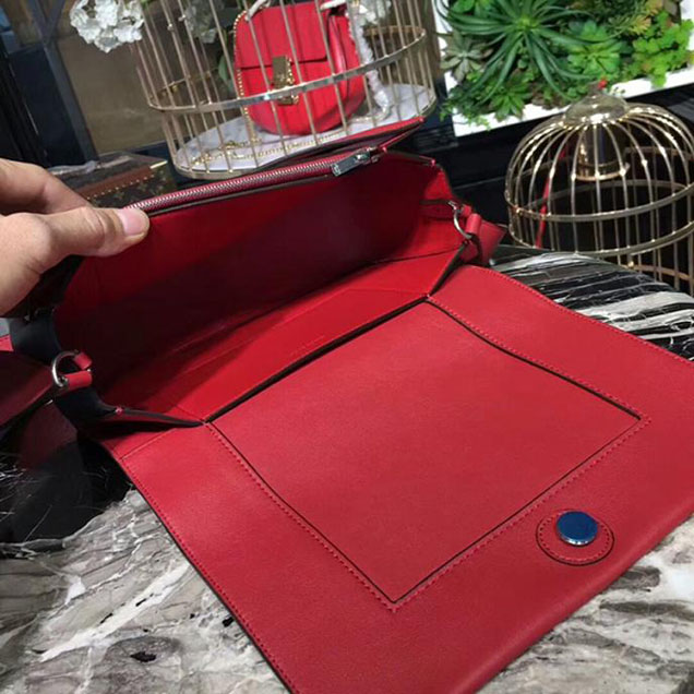 Celine Frame Bag 25cm Smooth Calfskin Pre-Fall 2017 Bag Collection Red Black