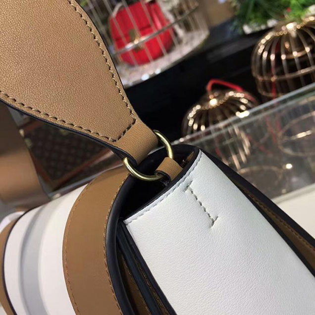 Celine Frame Bag 25cm Smooth Calfskin Pre-Fall 2017 Bag Collection Brown White