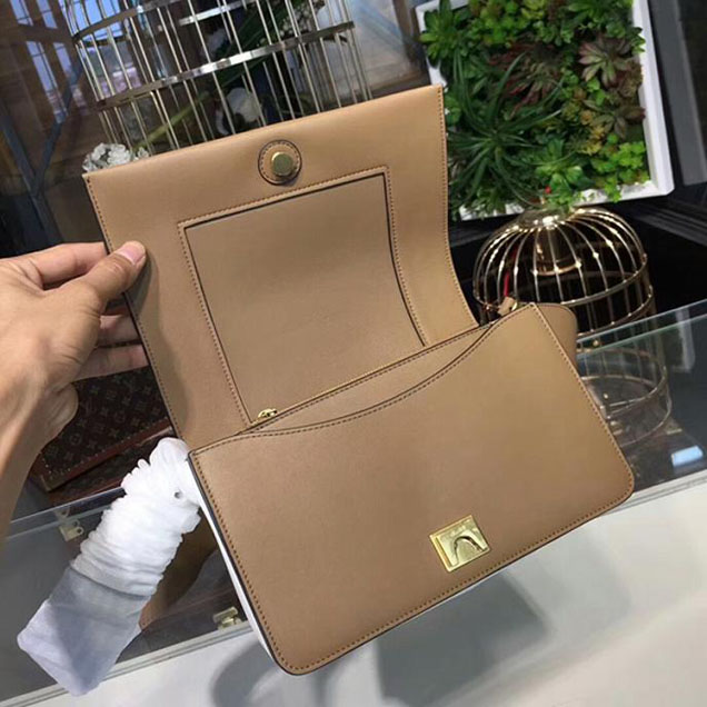 Celine Frame Bag 25cm Smooth Calfskin Pre-Fall 2017 Bag Collection Brown White