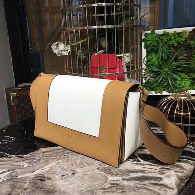 Celine Frame Bag 25cm Smooth Calfskin Pre-Fall 2017 Bag Collection Beige White