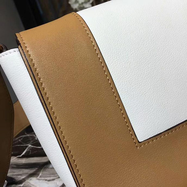 Celine Frame Bag 25cm Smooth Calfskin Pre-Fall 2017 Bag Collection Beige White