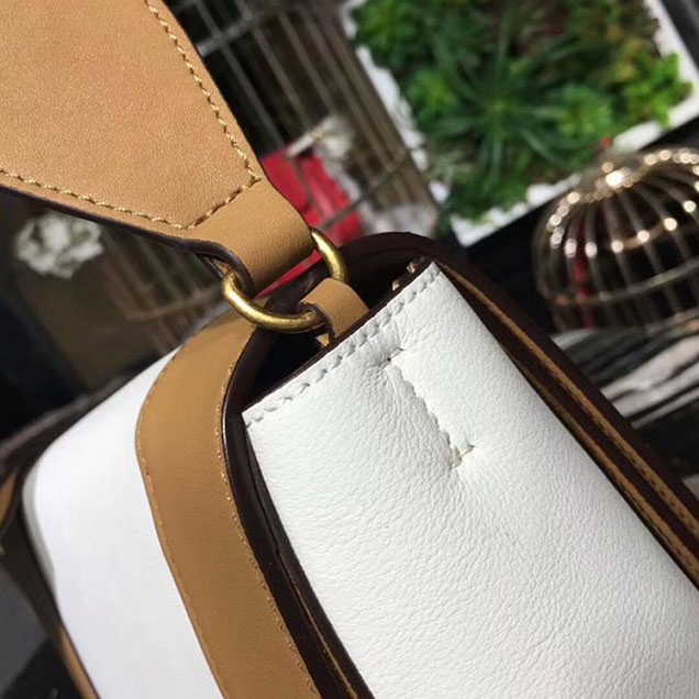 Celine Frame Bag 25cm Smooth Calfskin Pre-Fall 2017 Bag Collection Beige White