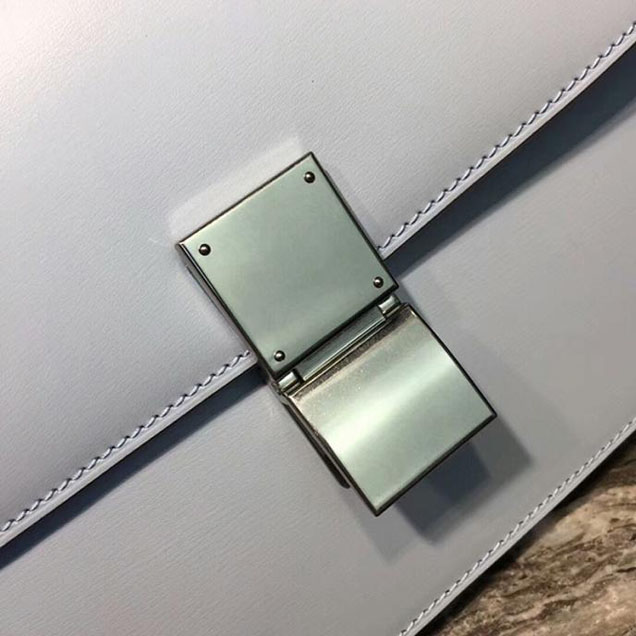 Celine Medium Classic Box Bag Lightgrey
