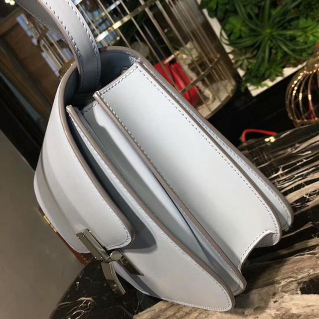 Celine Medium Classic Box Bag Lightgrey