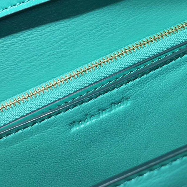 Celine Medium Classic Box Bag Turquoise