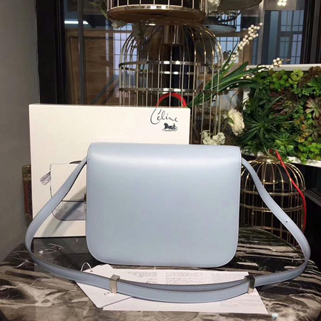 Celine Medium Classic Box Bag Sky Blue