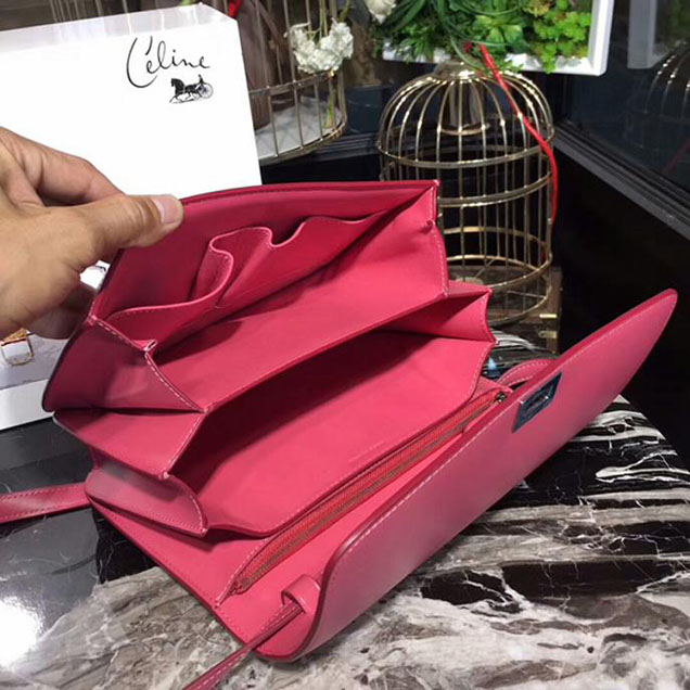 Celine Medium Classic Box Bag Rose Carmine