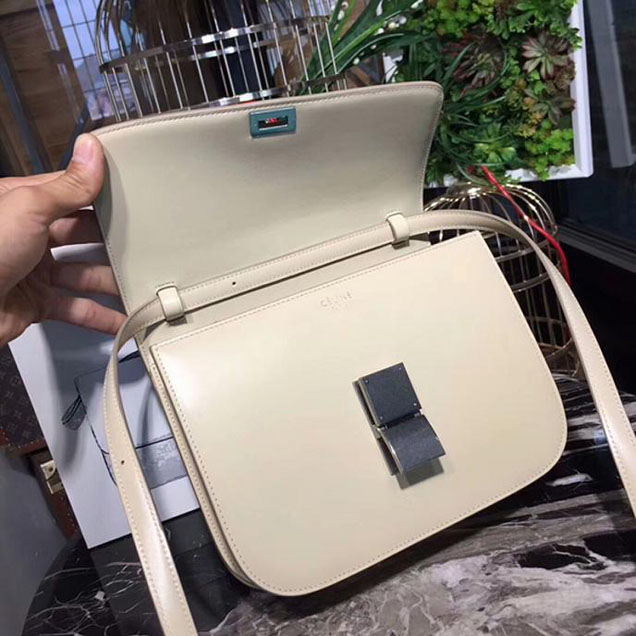 Celine Medium Classic Box Bag In Beige