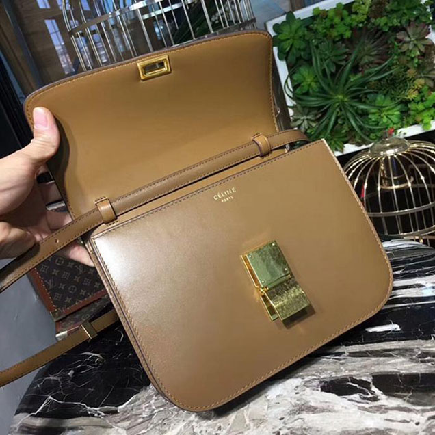 Celine Medium Classic Box Bag Camel