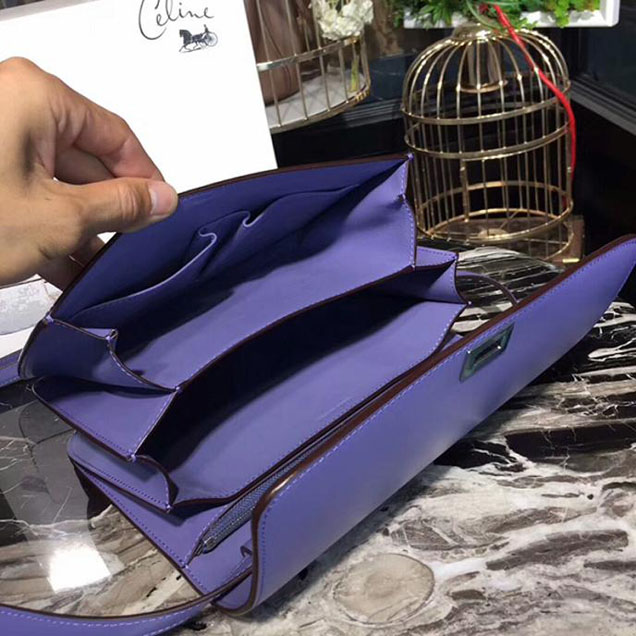 Celine Medium Classic Box Bag Purple