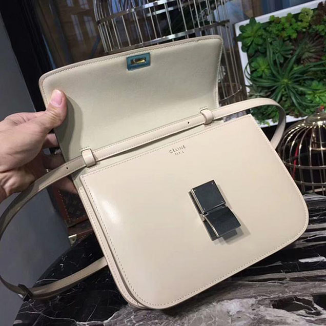 Celine Medium Classic Box Bag Beige