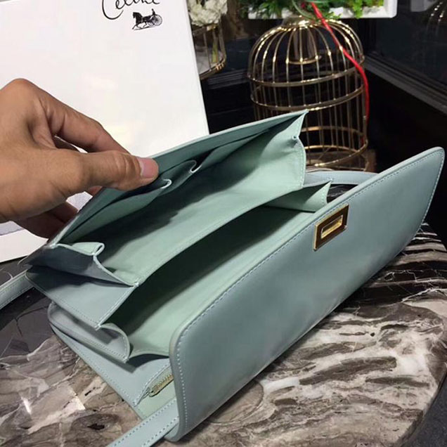 Celine Medium Classic Box Bag Ice Blue