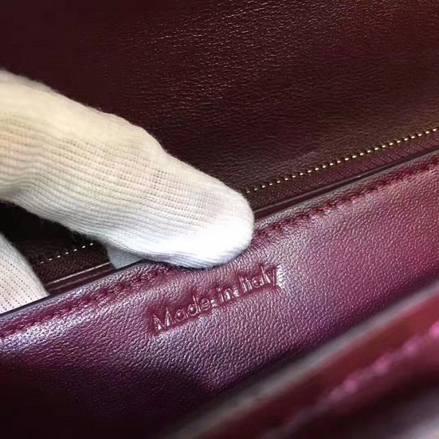 Celine Medium Classic Box Bag Burgundy