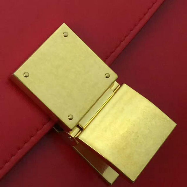 Celine Medium Classic Box Bag Red
