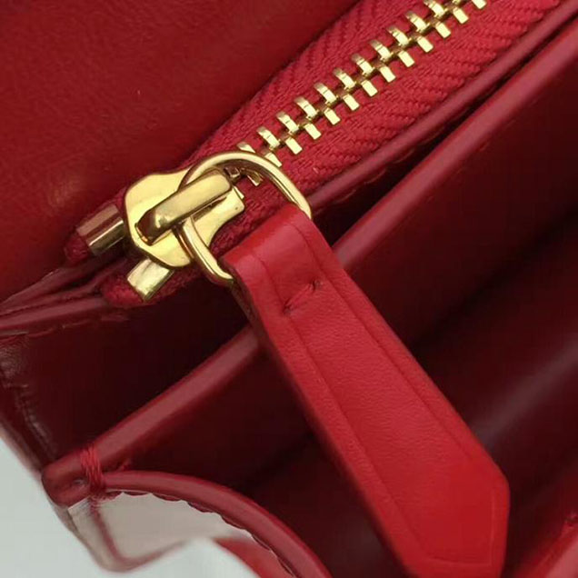Celine Medium Classic Box Bag Red