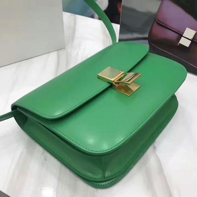 Celine Medium Classic Box Bag Grass Green