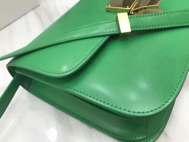 Celine Medium Classic Box Bag Grass Green