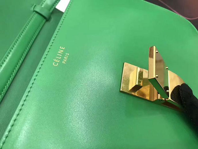 Celine Medium Classic Box Bag Grass Green