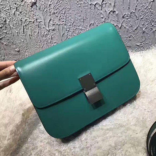 Celine Medium Classic Box Bag Appel Green