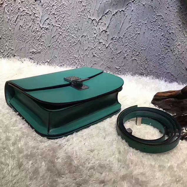 Celine Medium Classic Box Bag Appel Green