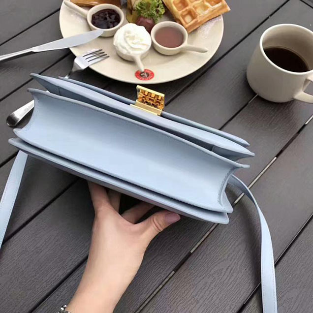 Celine Medium Classic Box Bag Baby Blue