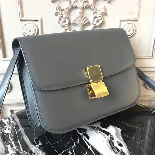 Celine Medium Classic Box Bag Grey