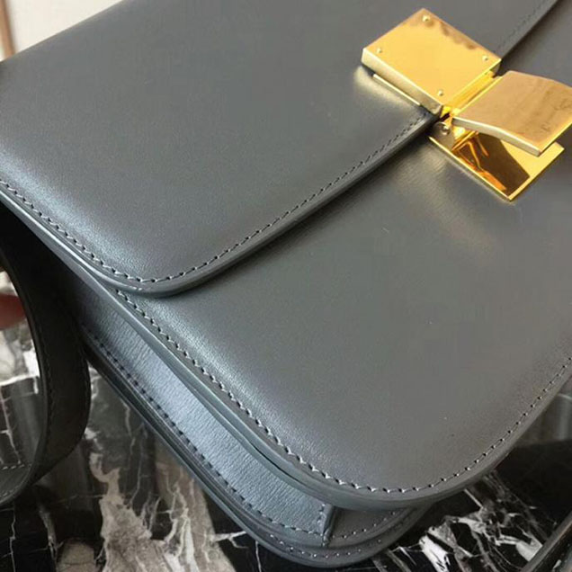 Celine Medium Classic Box Bag Grey