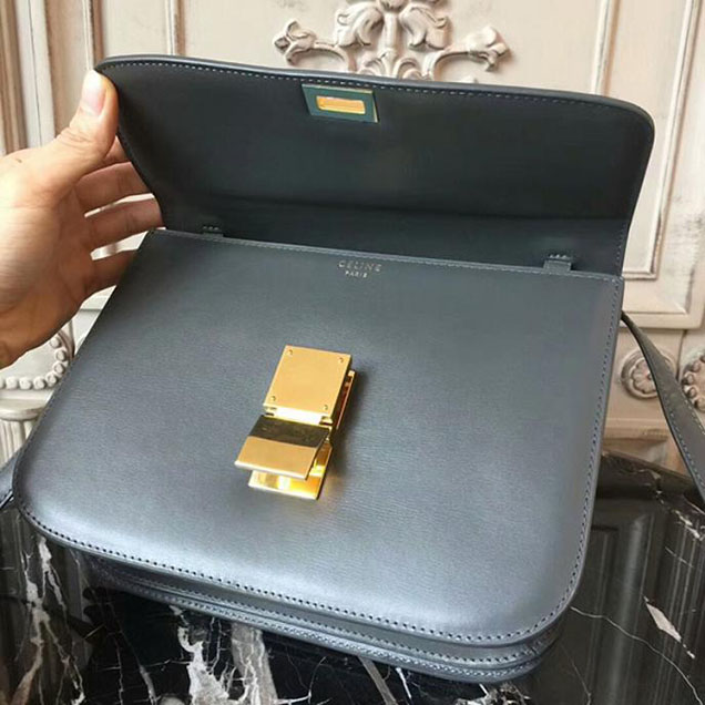 Celine Medium Classic Box Bag Grey