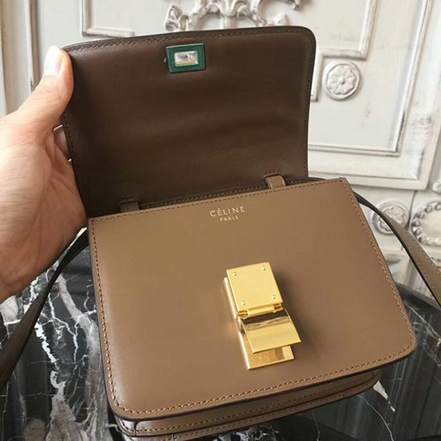 Celine Small Classic Box Bag 16cm Camel