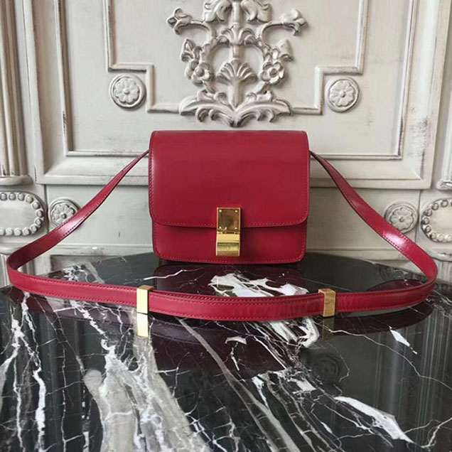 Celine Small Classic Box Bag 16cm Red