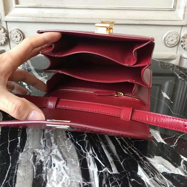 Celine Small Classic Box Bag 16cm Red