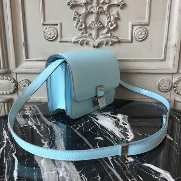 Celine Small Classic Box Bag 16cm Blue