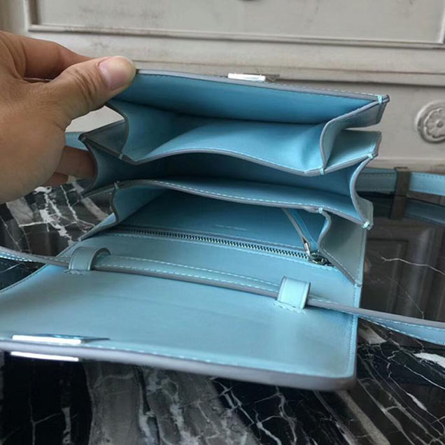 Celine Small Classic Box Bag 16cm Blue
