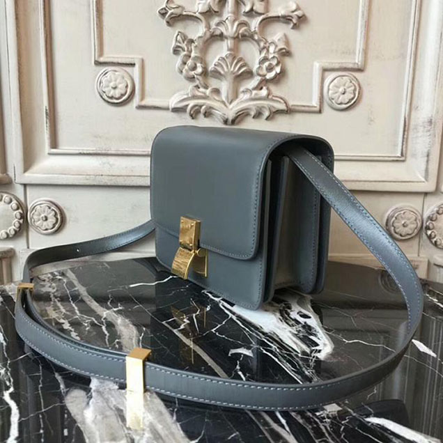 Celine Small Classic Box Bag 16cm Grey