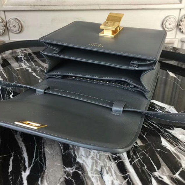 Celine Small Classic Box Bag 16cm Grey