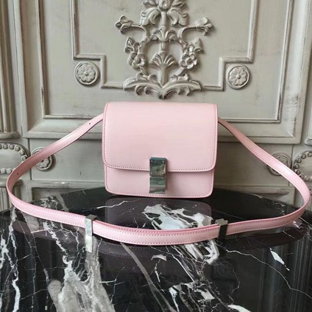 Celine Small Classic Box Bag 16cm Pink