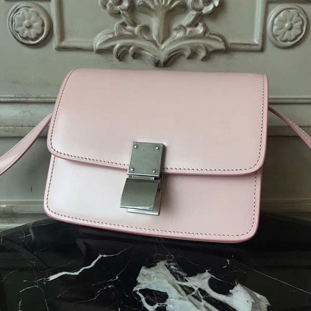 Celine Small Classic Box Bag 16cm Pink