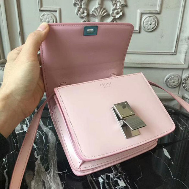 Celine Small Classic Box Bag 16cm Pink