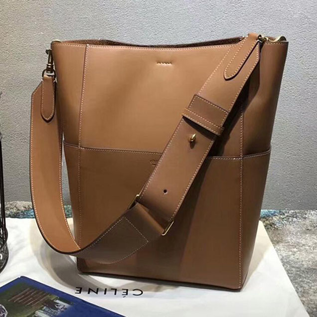 Celine Seau Sangle Bag Camel