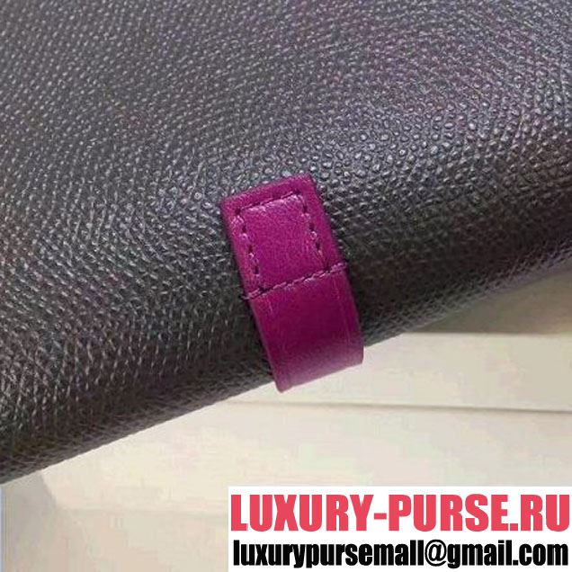 Celine Strap Cluth in Grained Calfskin Stone/Rosy 2017 (1A078-7072902 )