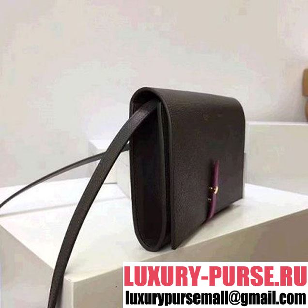 Celine Strap Cluth in Grained Calfskin Stone/Rosy 2017 (1A078-7072902 )