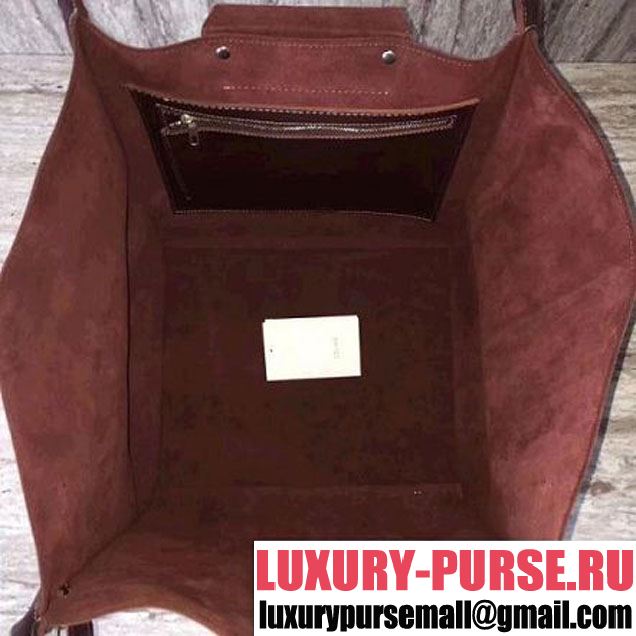 Celine Medium Big Bag in Smooth Calfskin Oak Blood 2018 (SLP-7112010 )