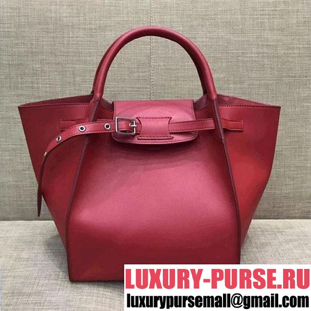 Celine Small Big Bag With Long Strap in Smooth Calfskin Red 2018 (1A021-7120601 )