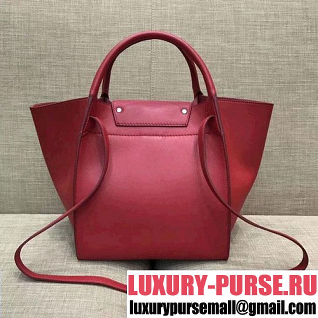 Celine Small Big Bag With Long Strap in Smooth Calfskin Red 2018 (1A021-7120601 )