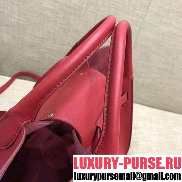 Celine Small Big Bag With Long Strap in Smooth Calfskin Red 2018 (1A021-7120601 )