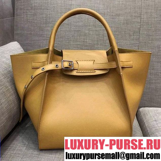 Celine Small Big Bag With Long Strap in Smooth Calfskin Yellow 2018 (1A021-7120602 )