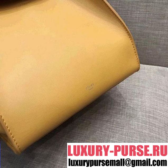 Celine Small Big Bag With Long Strap in Smooth Calfskin Yellow 2018 (1A021-7120602 )