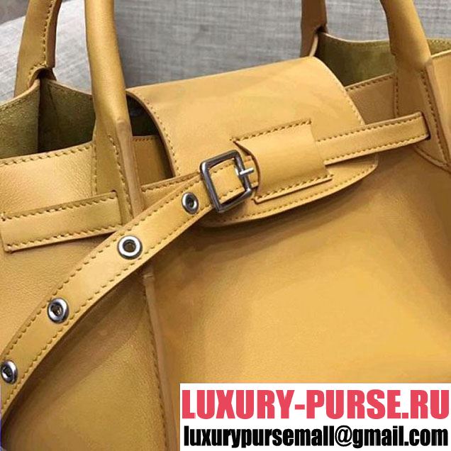 Celine Small Big Bag With Long Strap in Smooth Calfskin Yellow 2018 (1A021-7120602 )