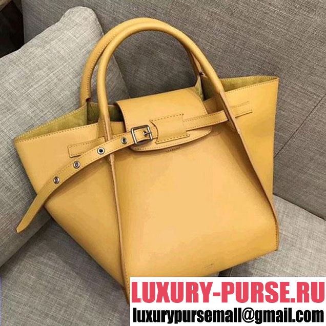 Celine Small Big Bag With Long Strap in Smooth Calfskin Yellow 2018 (1A021-7120602 )